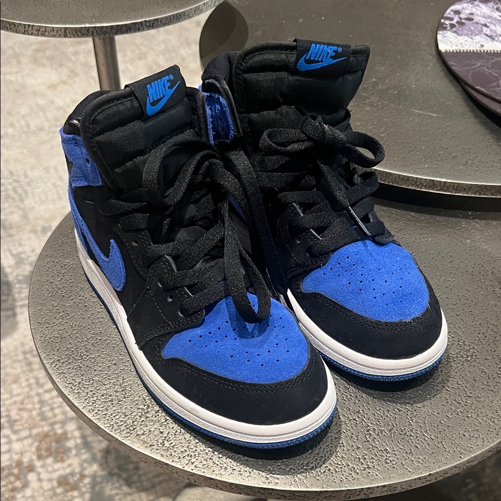 Nike Black and Blue High-Tops